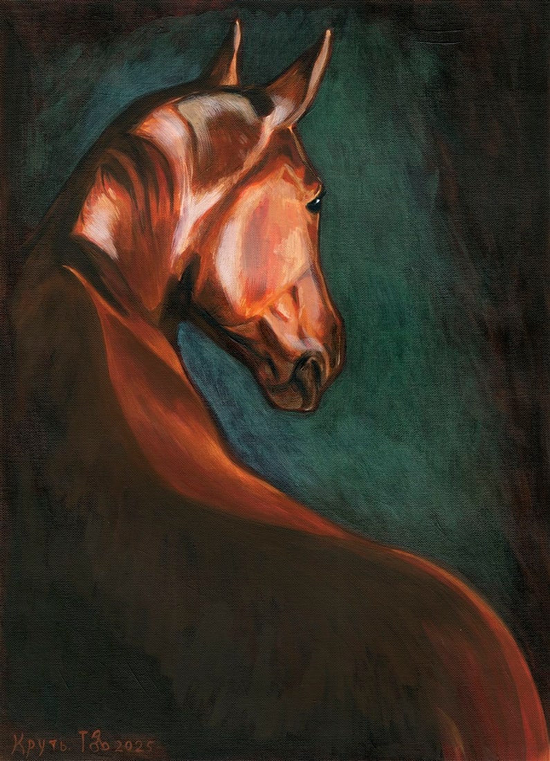 Tatiana Krut (Ukraine,20/21C) acrylic painting (1 of 11)