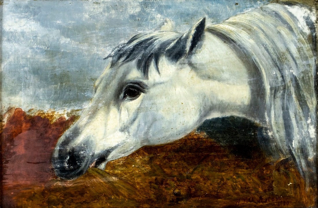 Aston (UK,19C) oil painting antique (1 of 14)