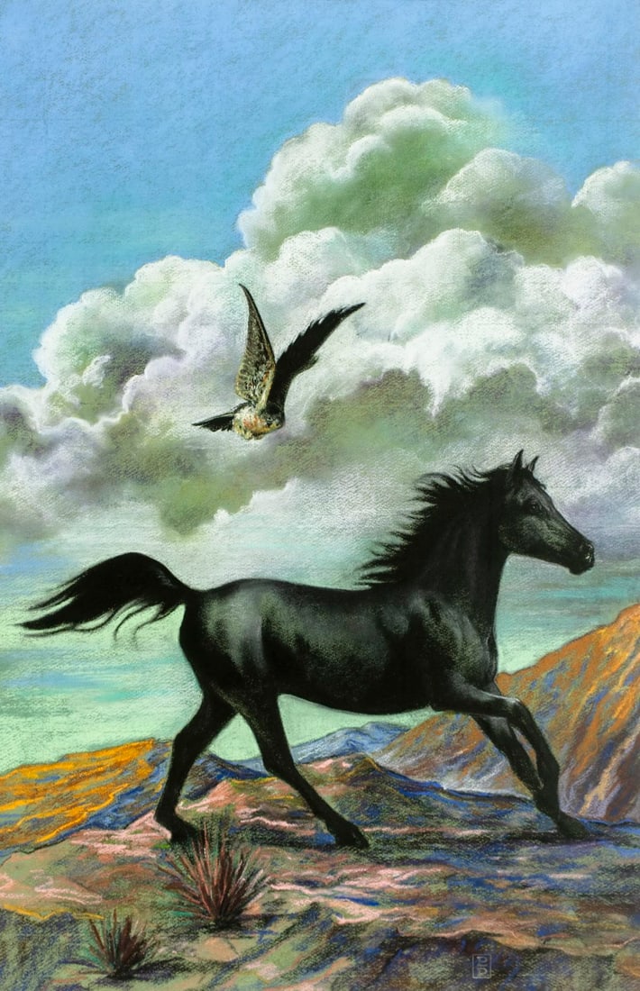 Pamela Patrick White (PA,20/21C) pastel painting (1 of 13)