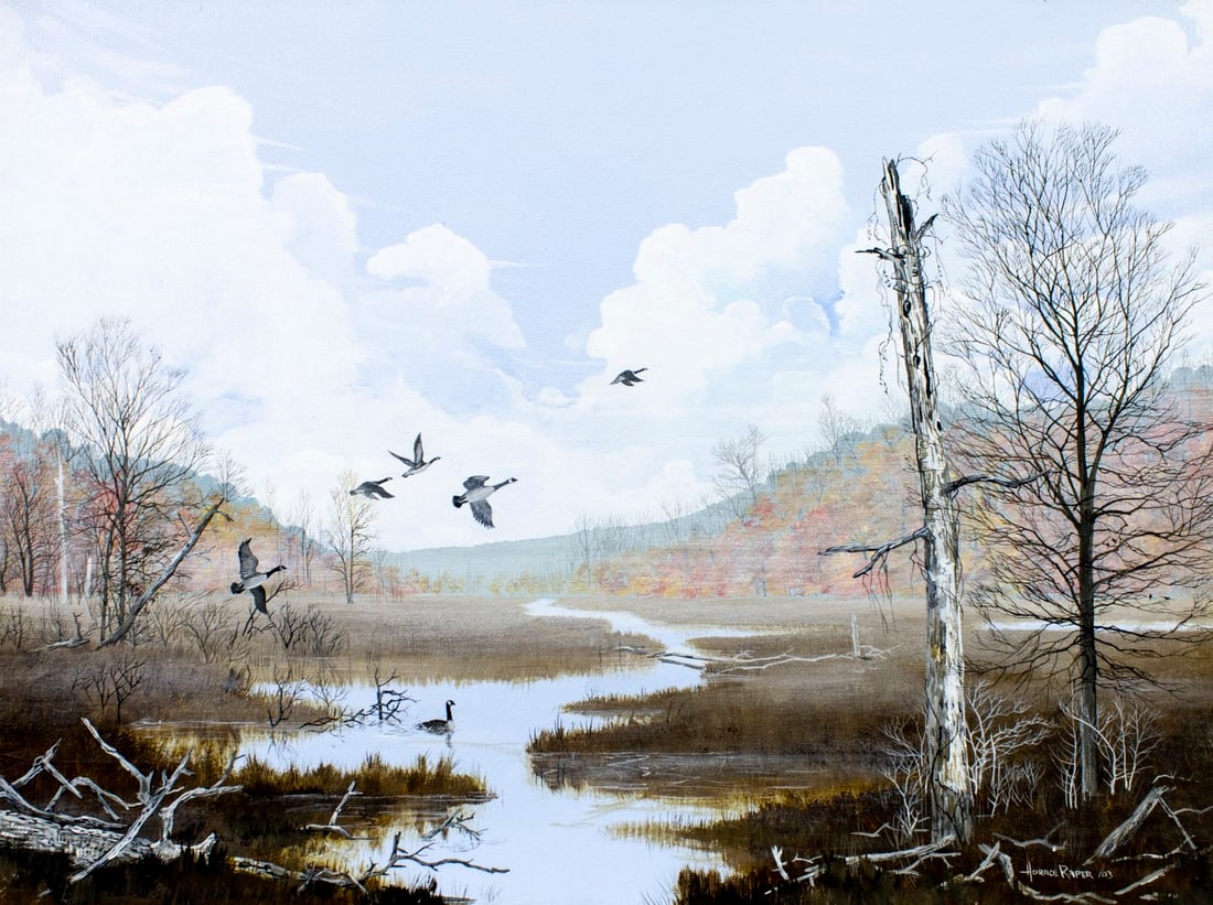 Horace Raper (NC,1939-2018) acrylic painting (1 of 14)