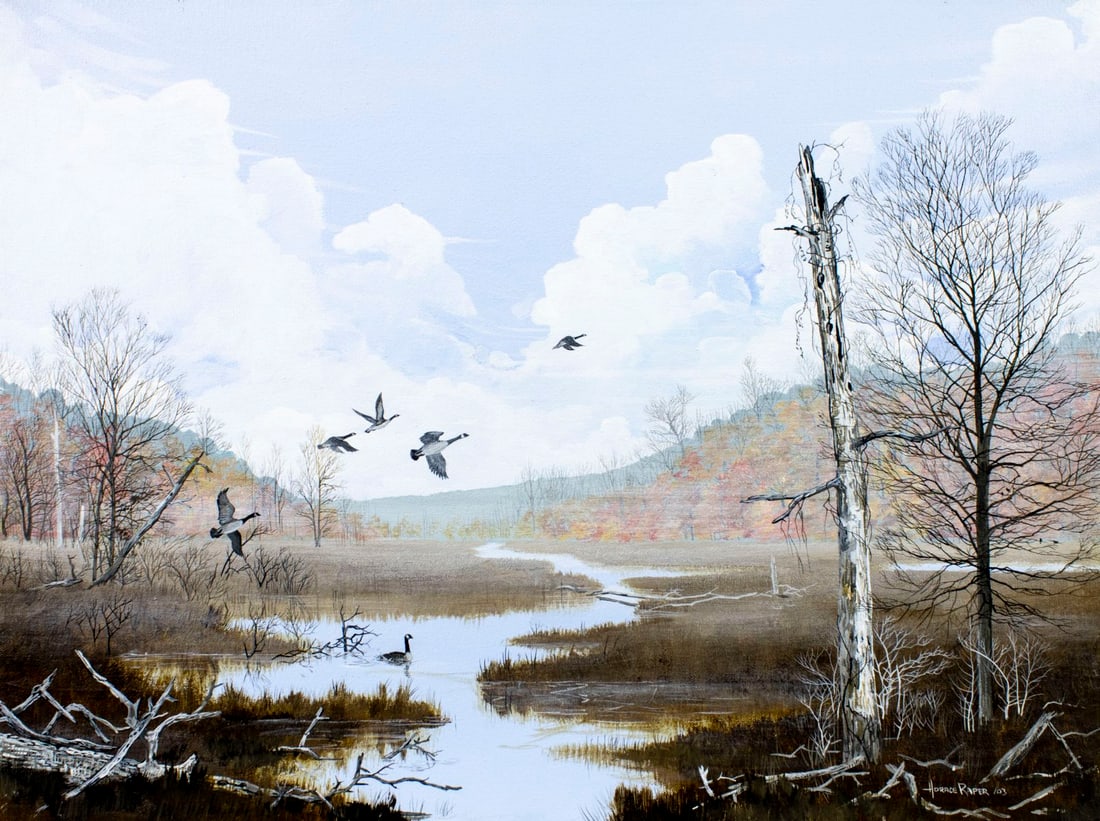 Horace Raper (NC,1939-2018) acrylic painting - 3