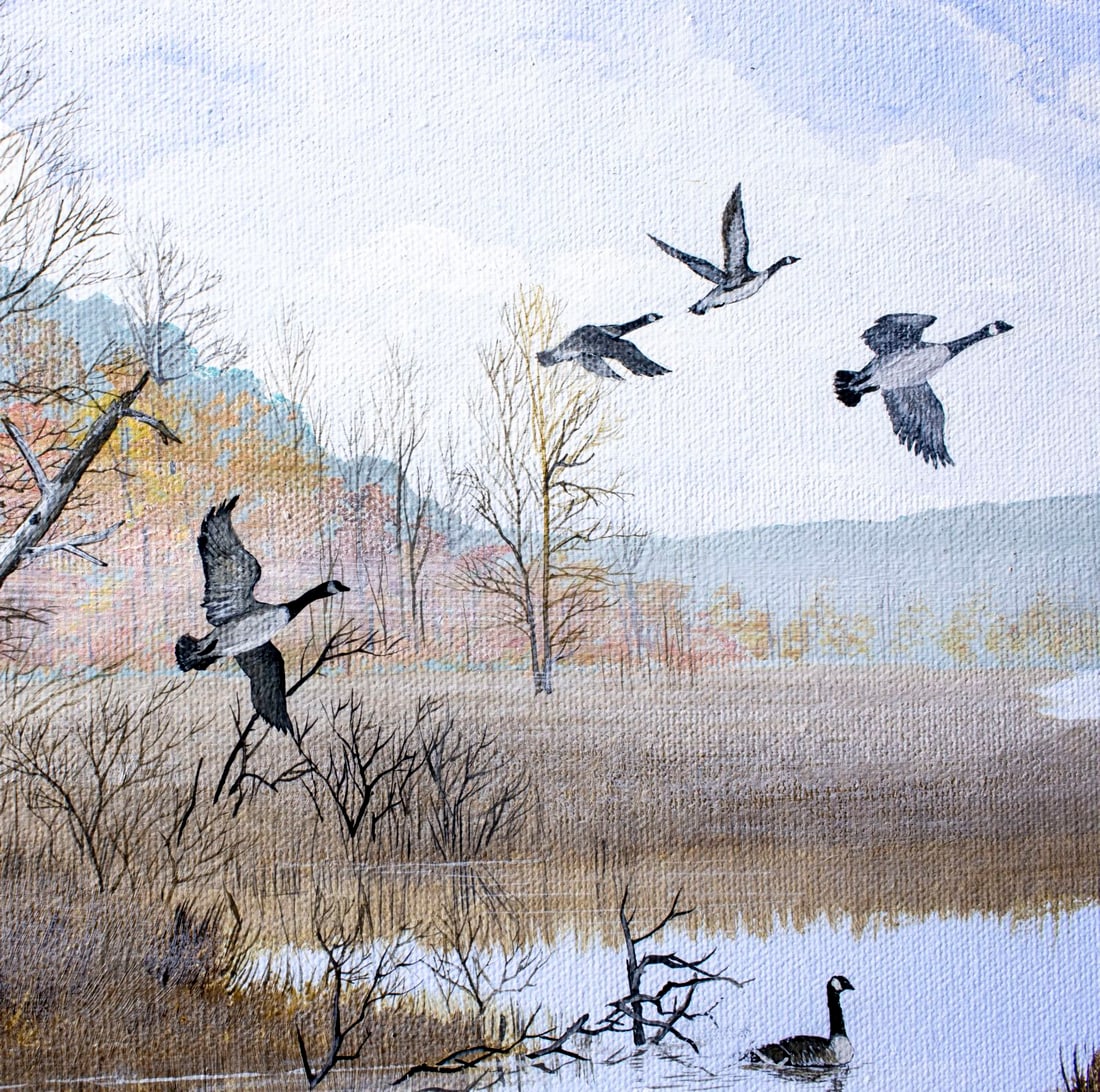 Horace Raper (NC,1939-2018) acrylic painting - 8