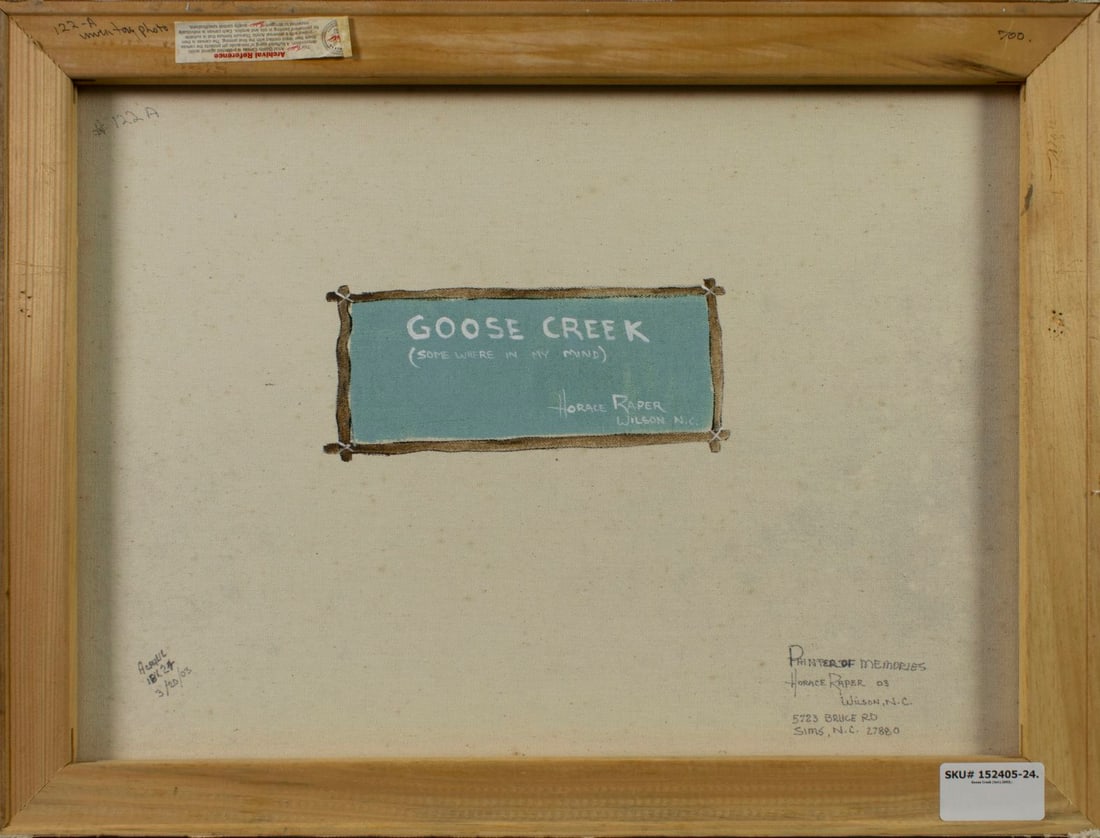 Horace Raper (NC,1939-2018) acrylic painting - 9