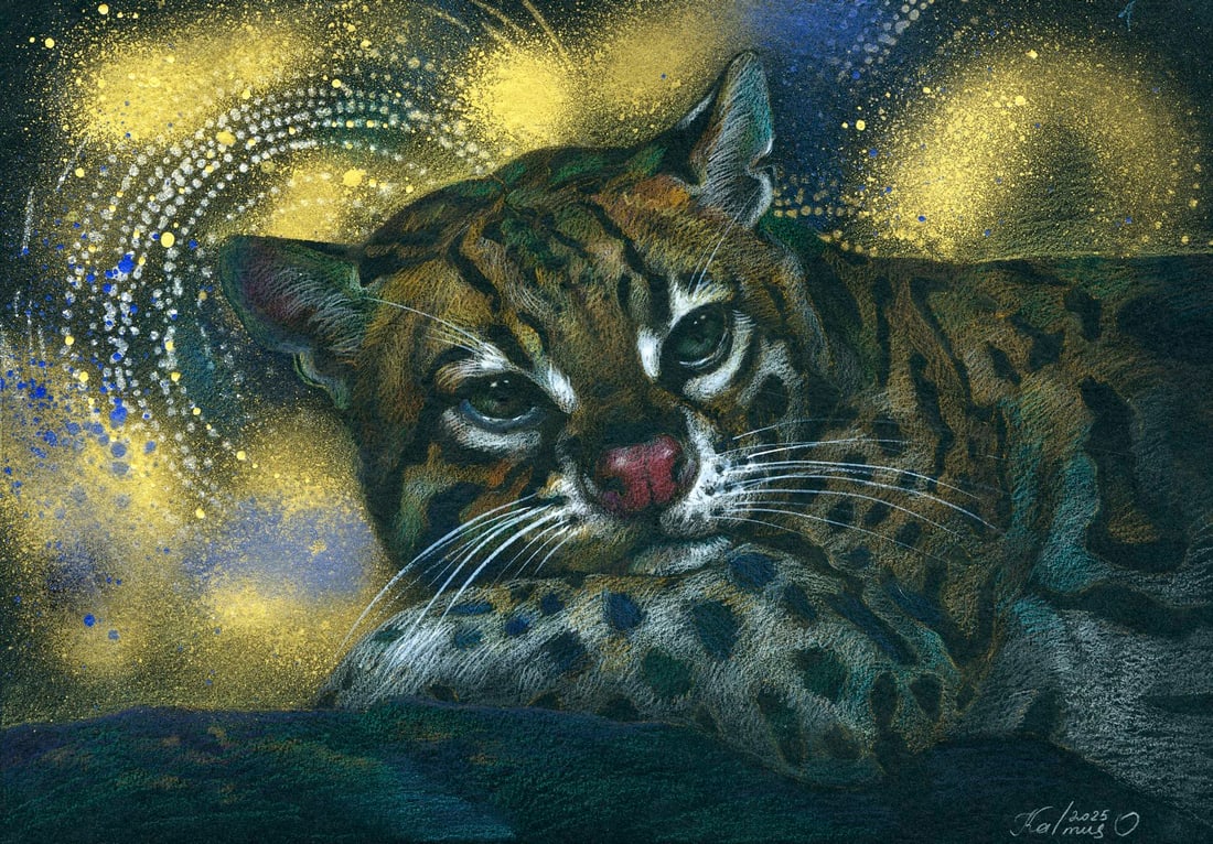 Olena Kalmus (Ukraine,b 1996) mixed media painting (1 of 12)