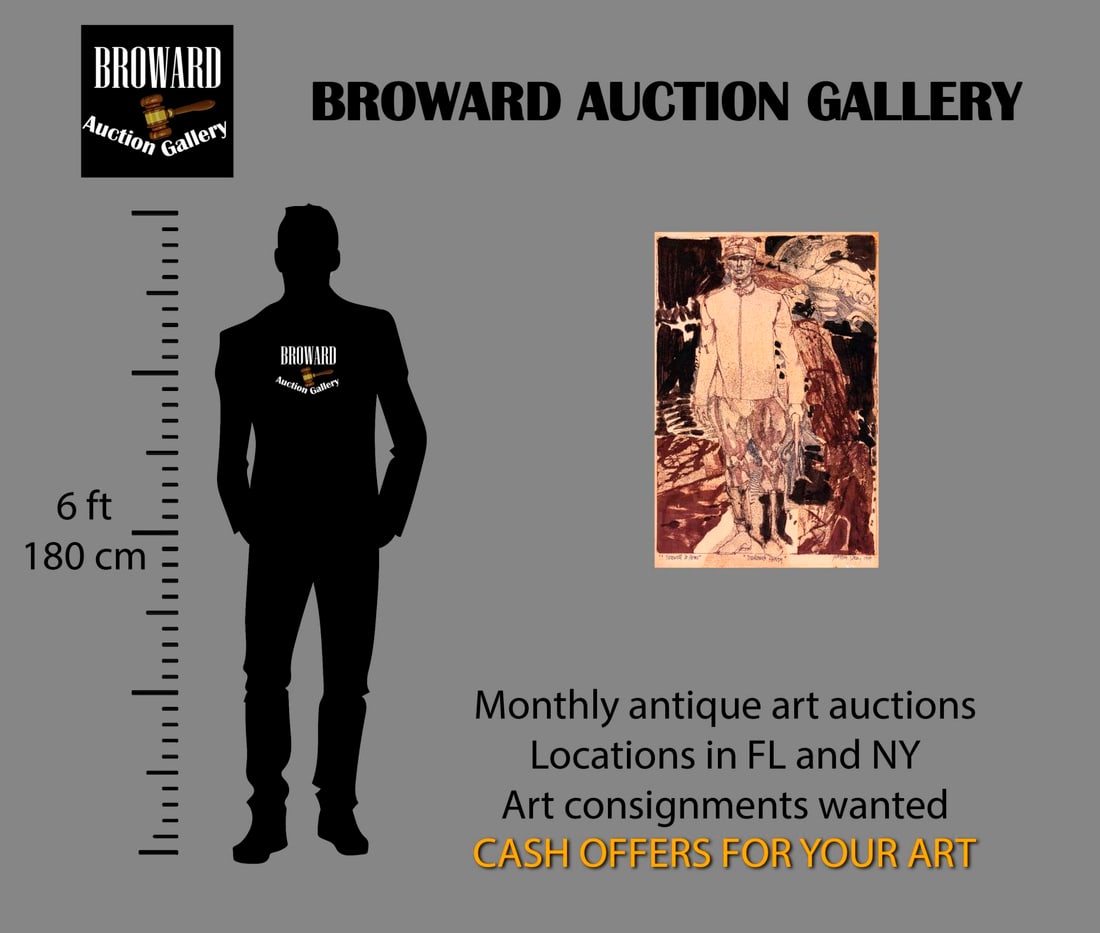 Barron Storey (CA,TX,1940-?) mixed media painting - 2