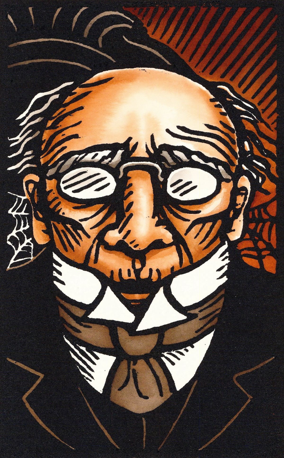 Anne Bascove (NY,b 1946) watercolor painting (1 of 13)