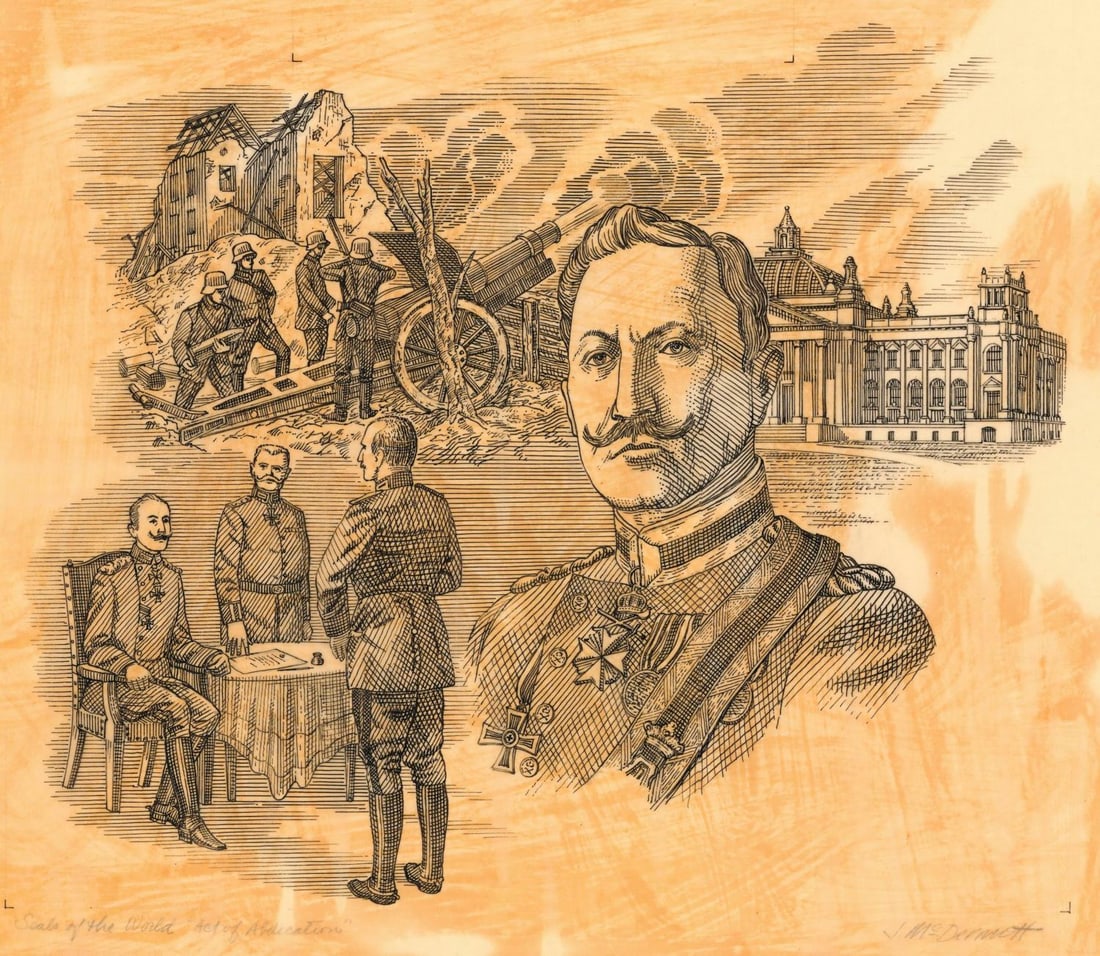 ATTR Jim McDermott (MA,CA,1960-2015) ink painting (1 of 11)