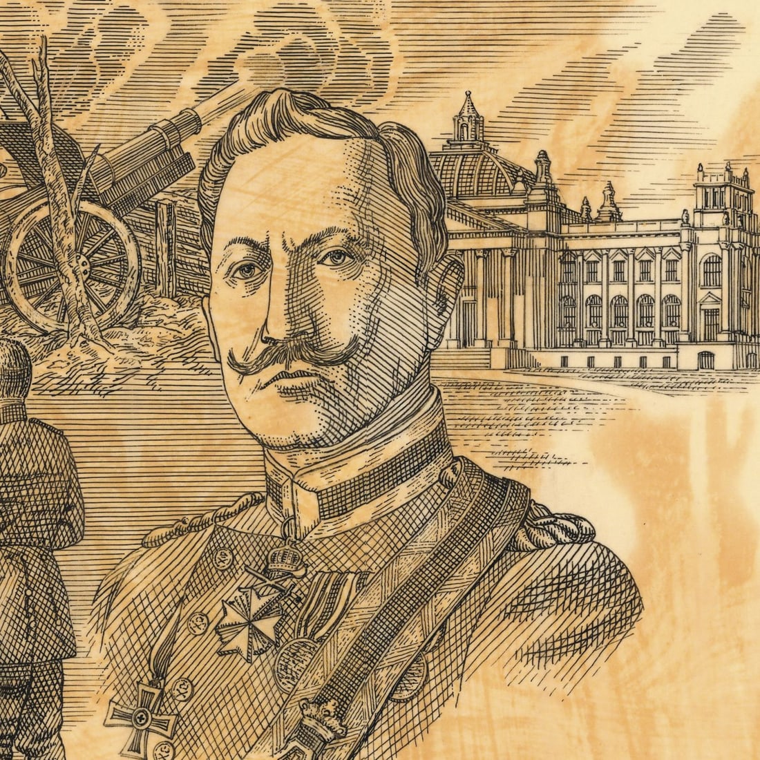 ATTR Jim McDermott (MA,CA,1960-2015) ink painting - 5