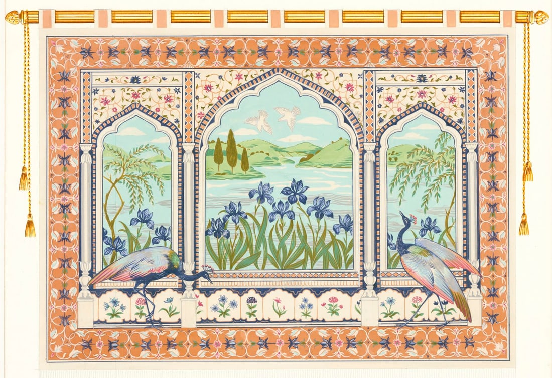 Loretta Moskal (NC,20/21C) gouache painting (1 of 14)