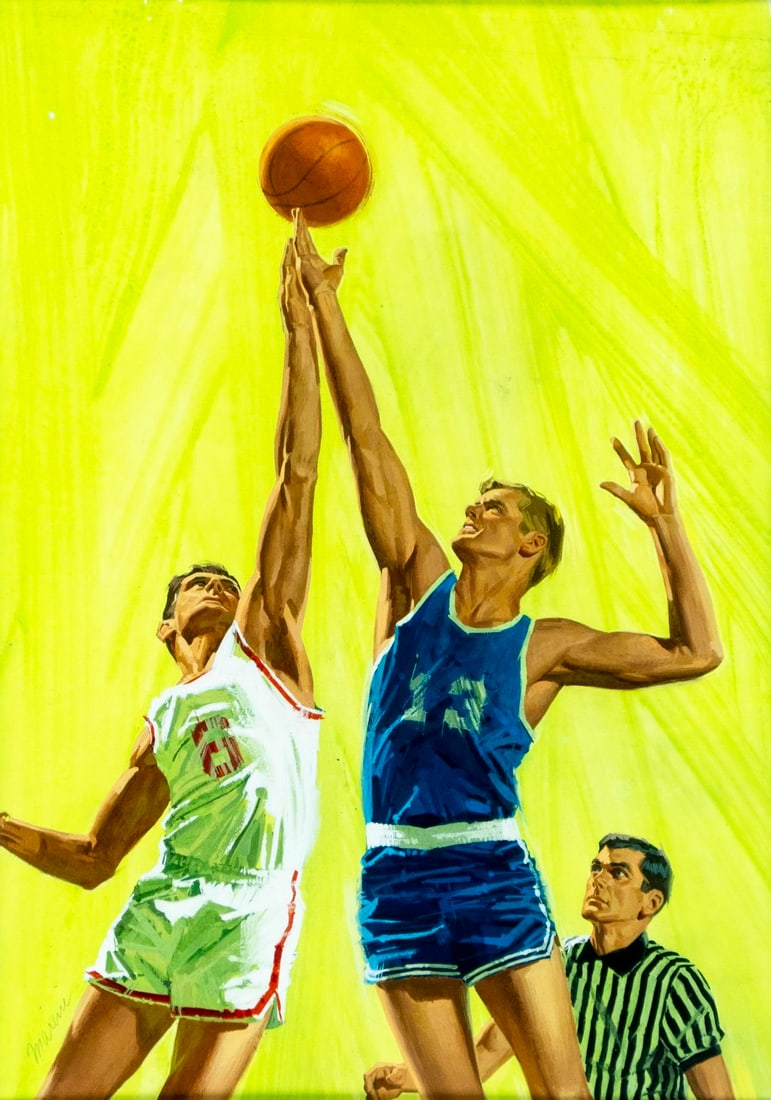 Marini (US,20C) gouache painting (1 of 13)