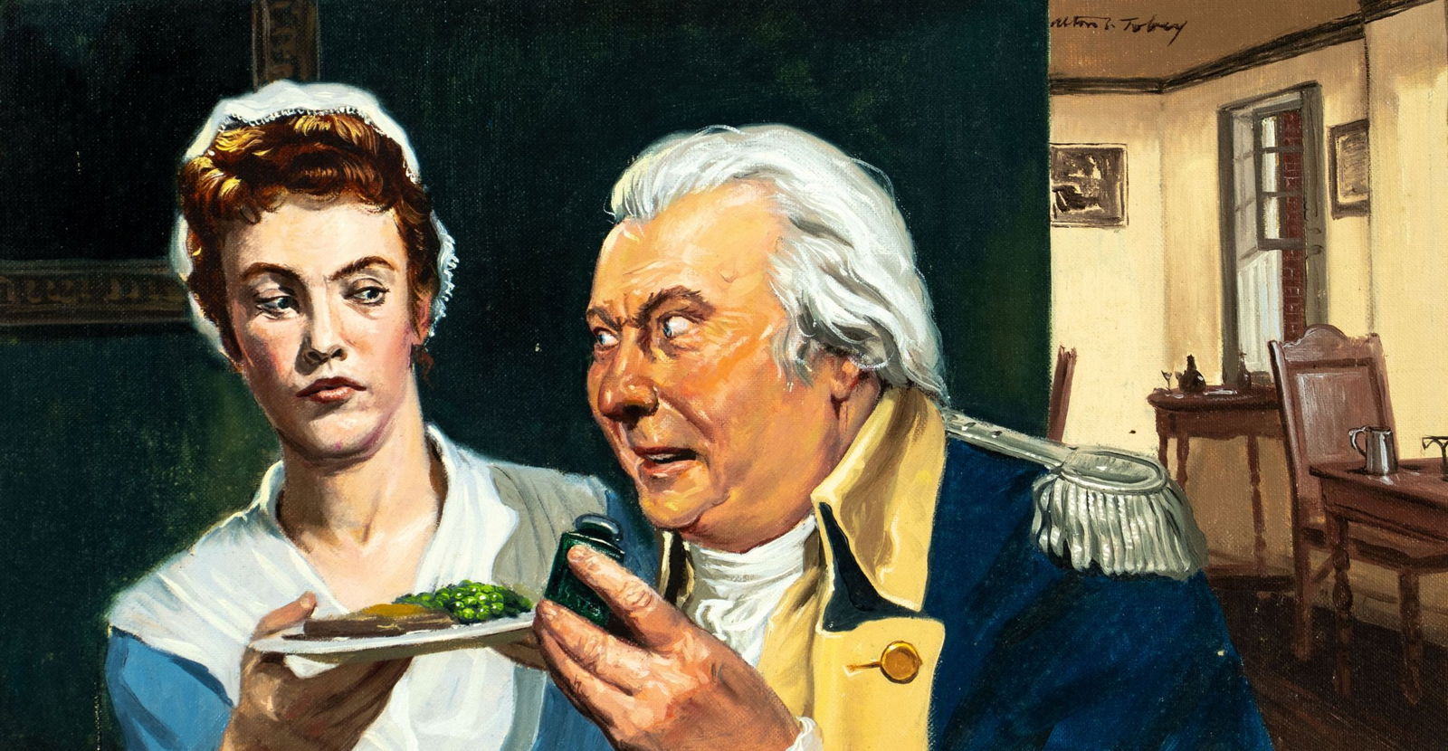 Alton Tobey (CT,1914-2005) oil painting (1 of 13)