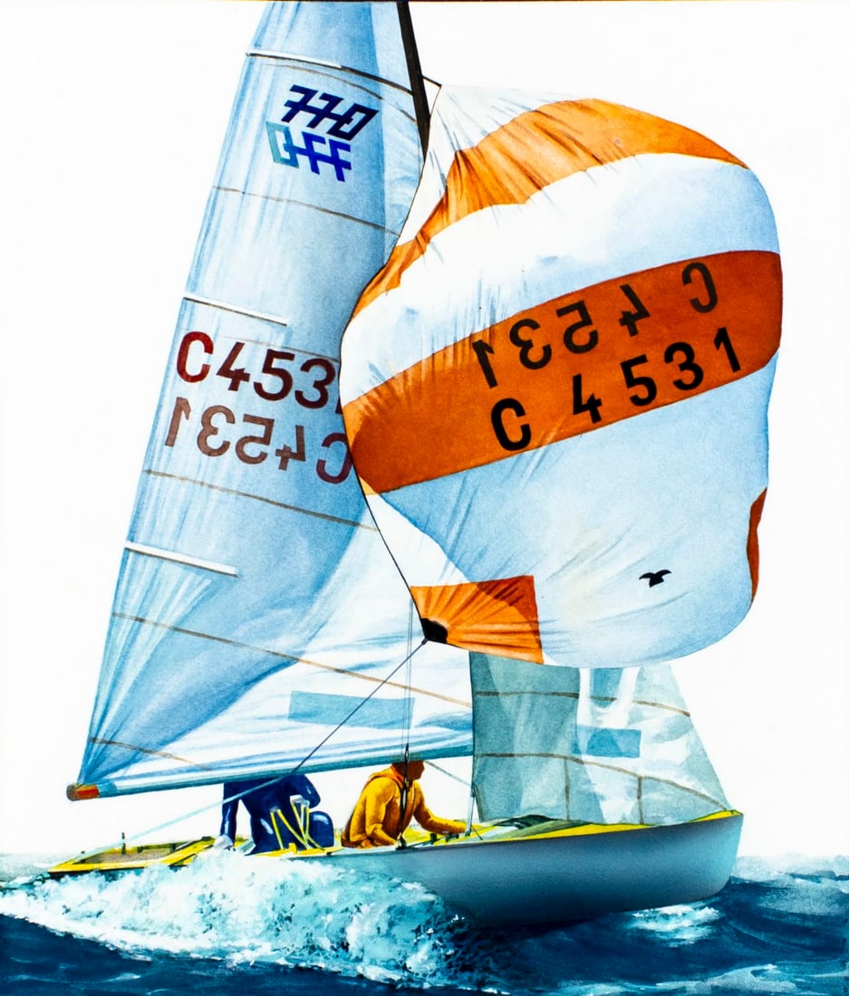 Andreja M Milenkovic (Serbia,1923-2005) watercolor painting (1 of 14)