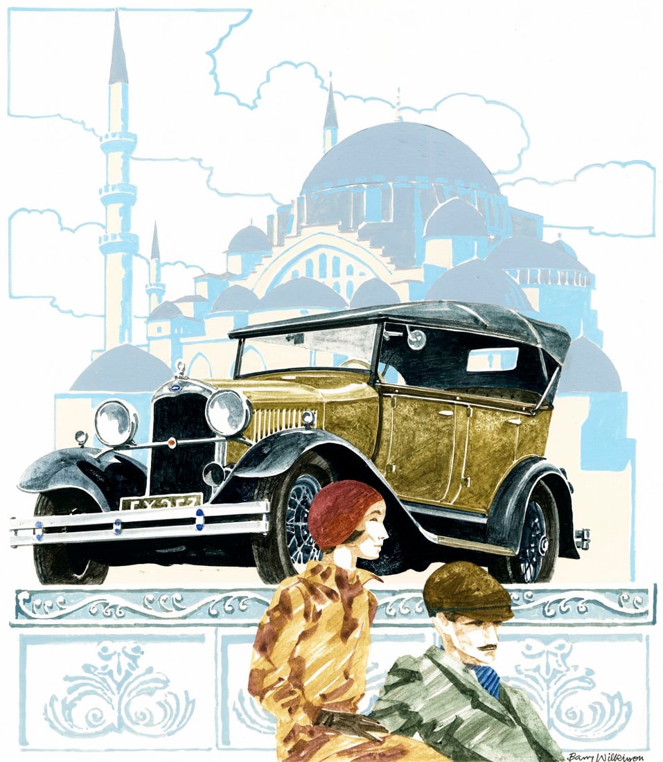 Barry Wilkinson (UK,1923-2007) watercolor painting (1 of 12)