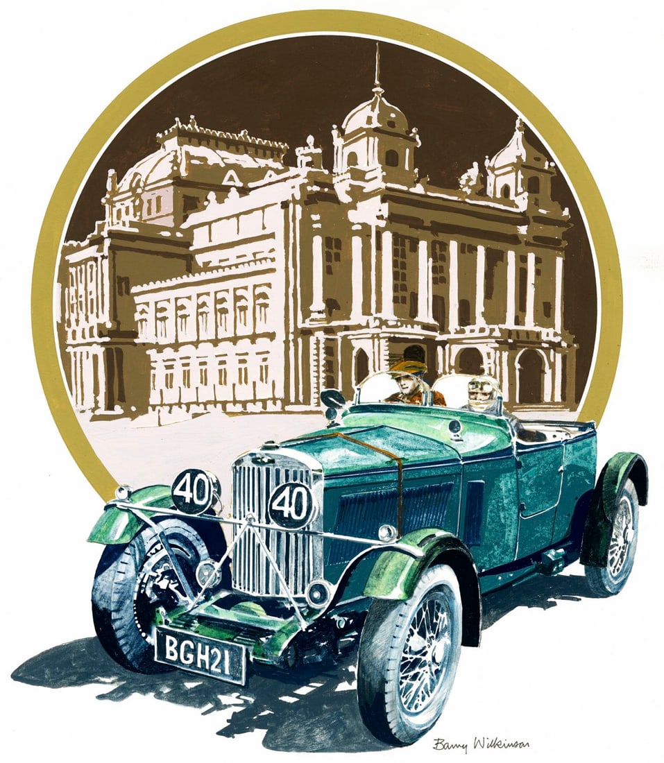 Barry Wilkinson (UK,1923-2007) gouache painting (1 of 12)