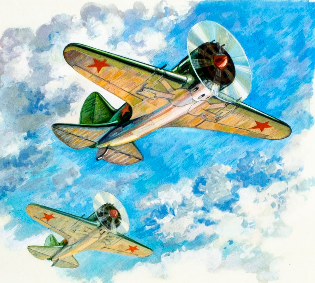 Evgeny Aniskin (Russia,1925-2002) gouache painting (1 of 13)