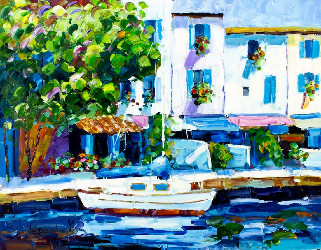 Lisandro Baylon (Argentina,US,1951-?) oil painting (1 of 14)