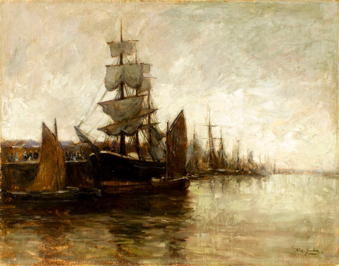 Rudolph Guba (Germany,US,1884-1950) oil painting - 3