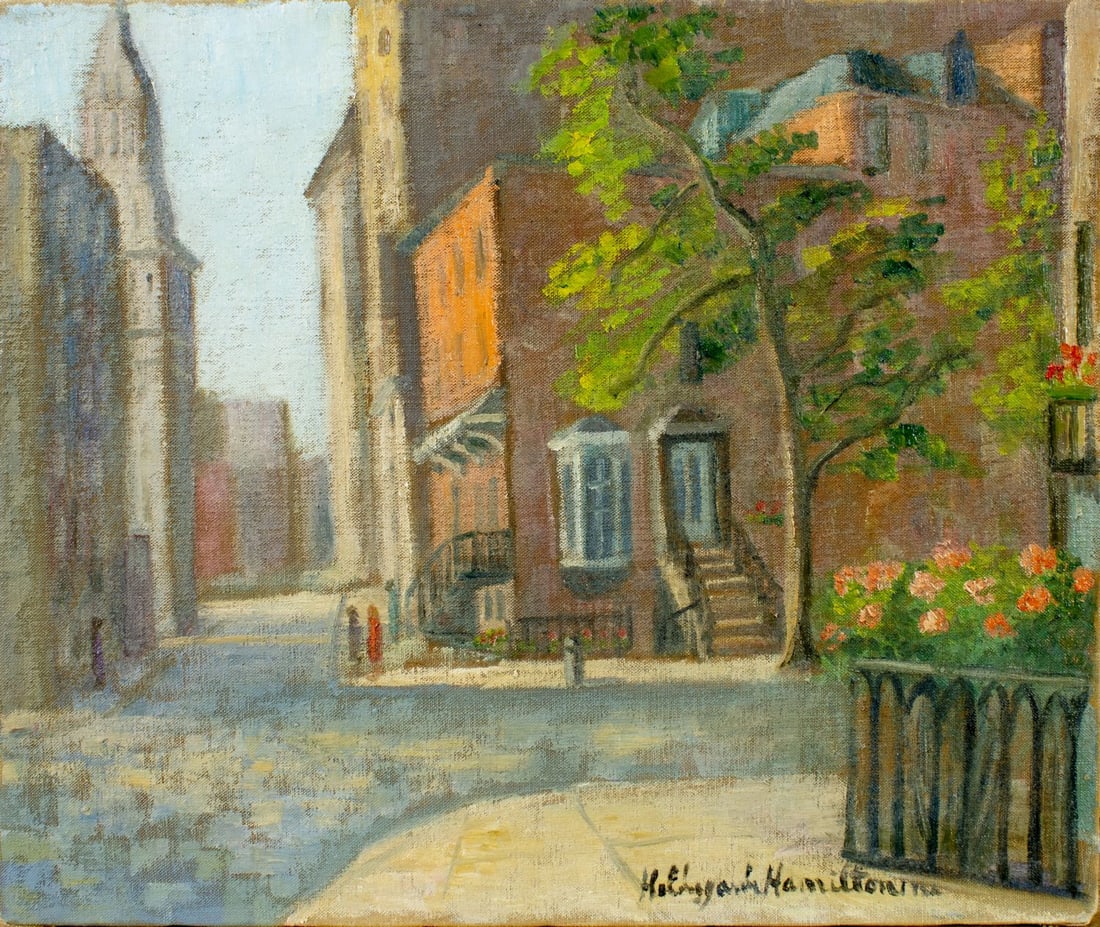 Hildegarde Hamilton (FL,VA,1898-1970) oil painting (1 of 13)