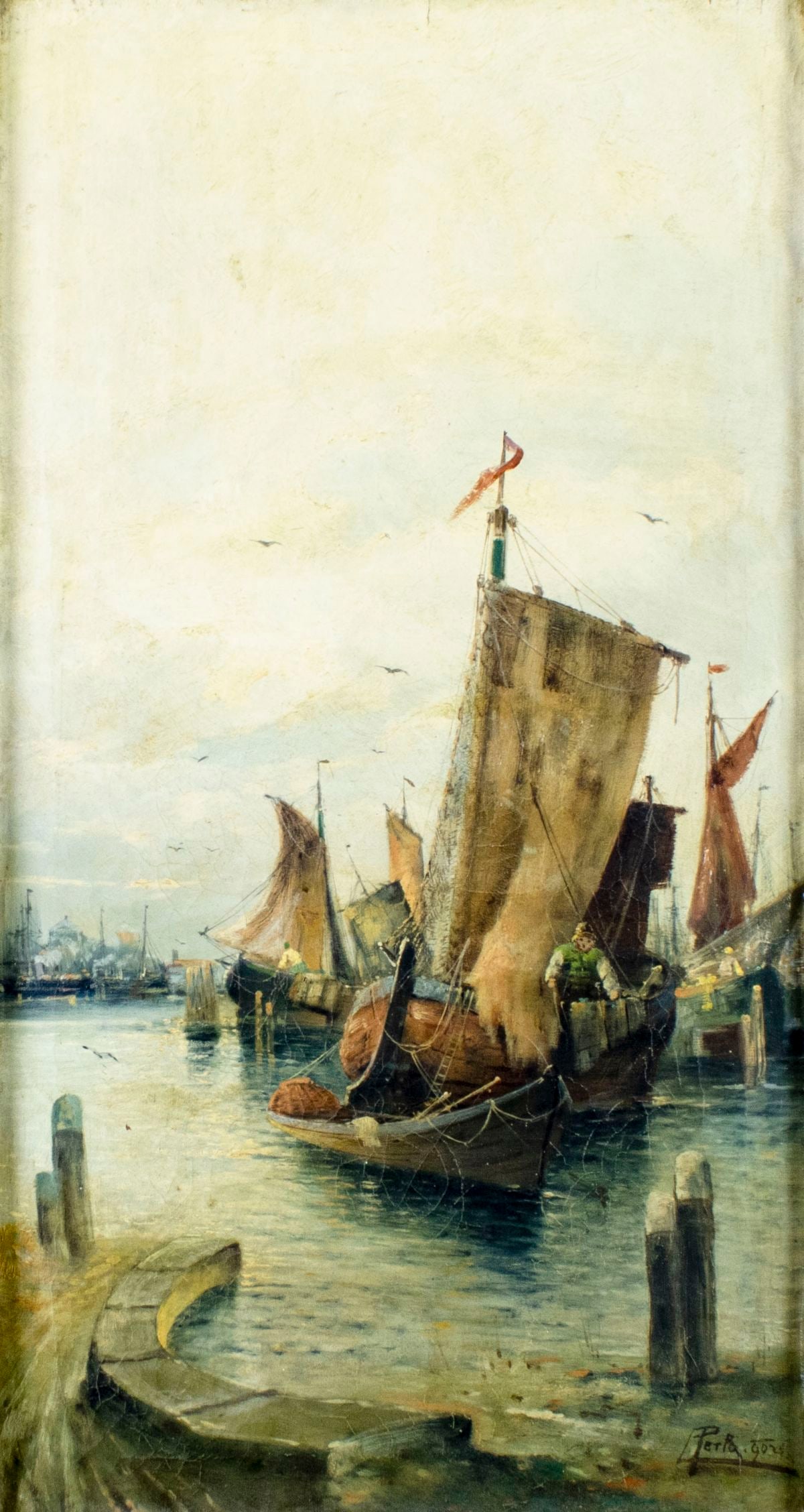 Karl Kaufmann (Germany,Austria,1843-1905) oil painting antique (1 of 12)