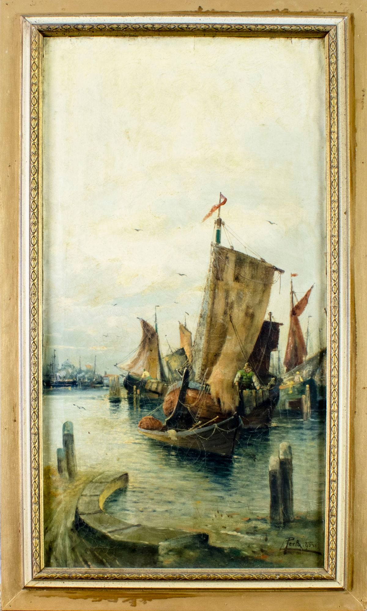Karl Kaufmann (Germany,Austria,1843-1905) oil painting antique - 3