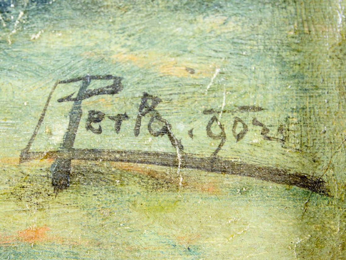 Karl Kaufmann (Germany,Austria,1843-1905) oil painting antique - 4