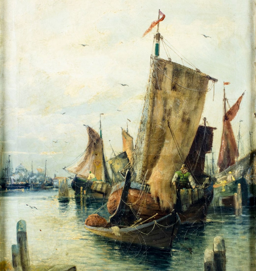 Karl Kaufmann (Germany,Austria,1843-1905) oil painting antique - 6