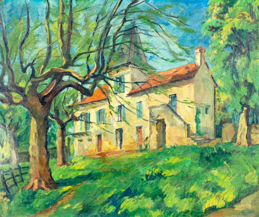 Vintage 20C American oil painting (1 of 10)