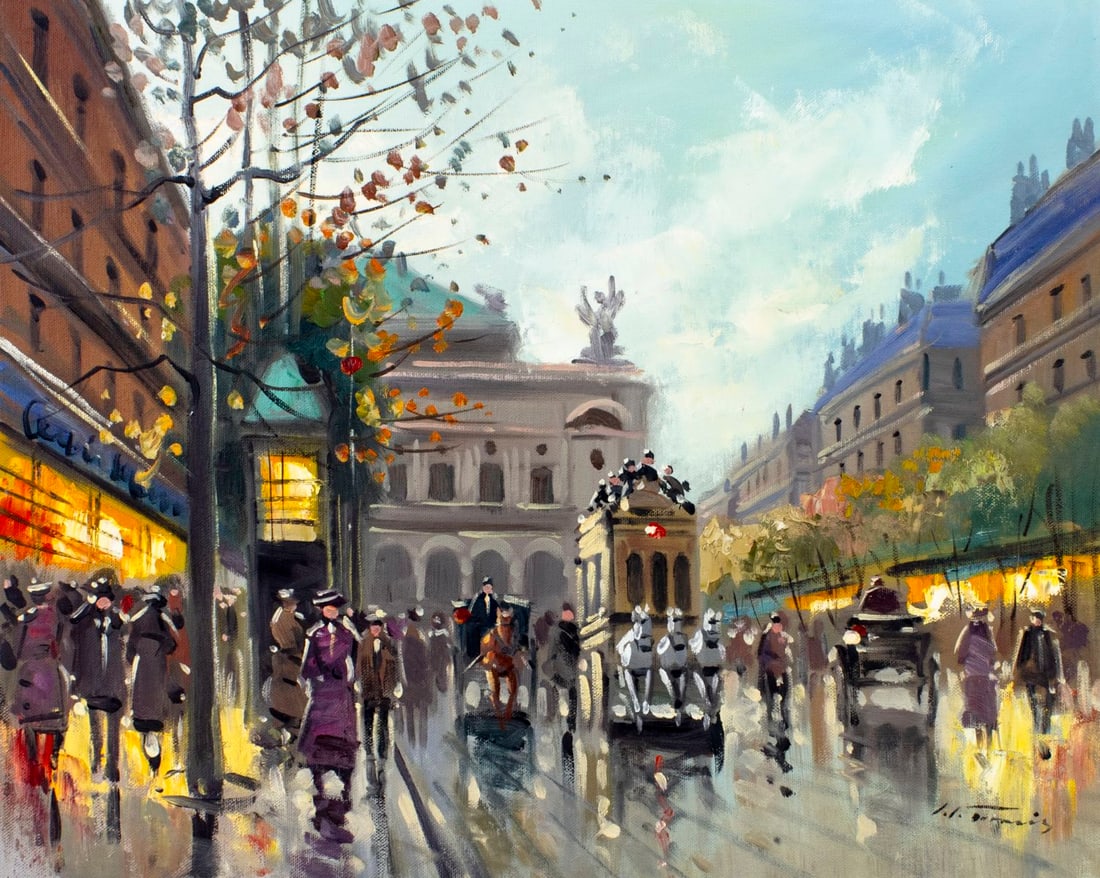 L Francis (France,20C) oil painting (1 of 13)