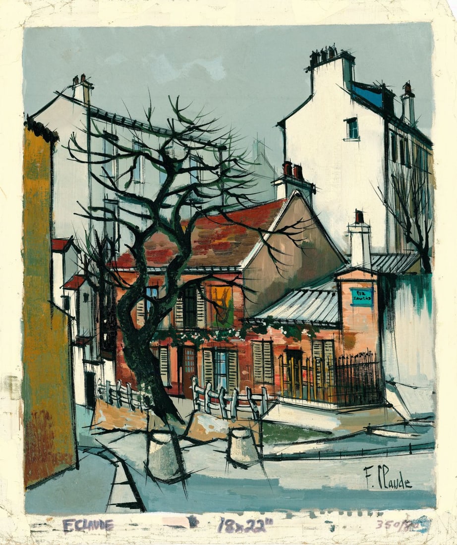 F Claude (France,20C) oil painting - 3