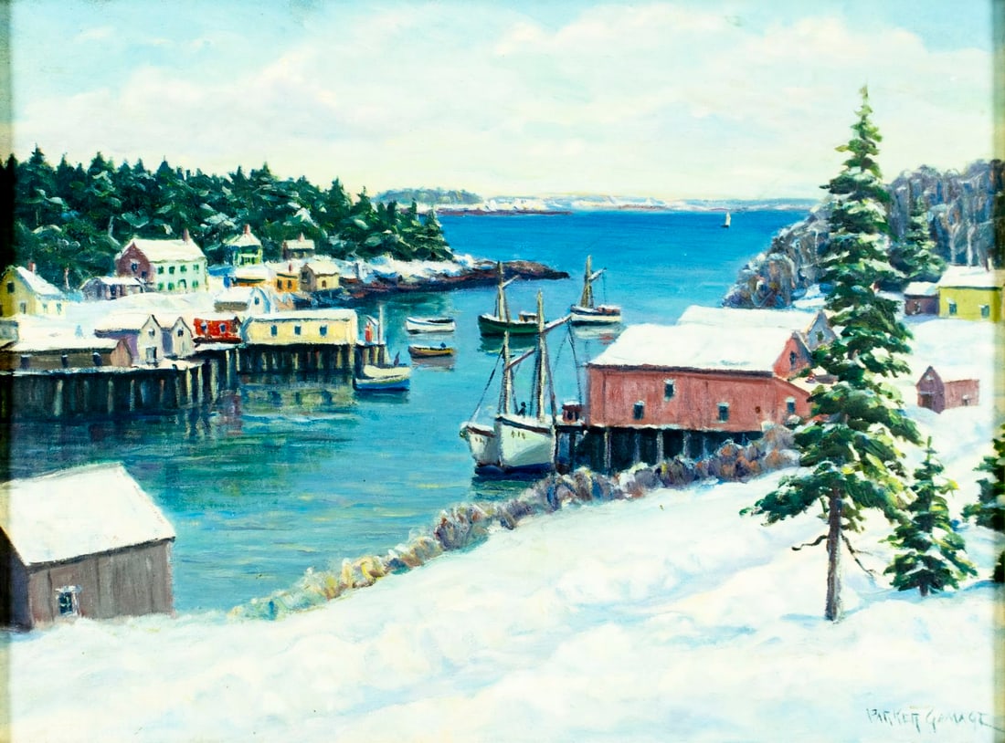 Parker Gamage (Maine,1882-1960) oil painting (1 of 13)