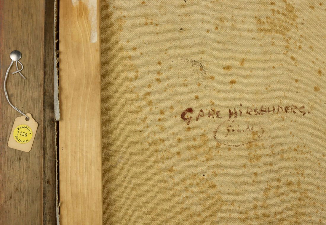 Carl Hirschberg (CT,1854-1923) oil painting antique - 14