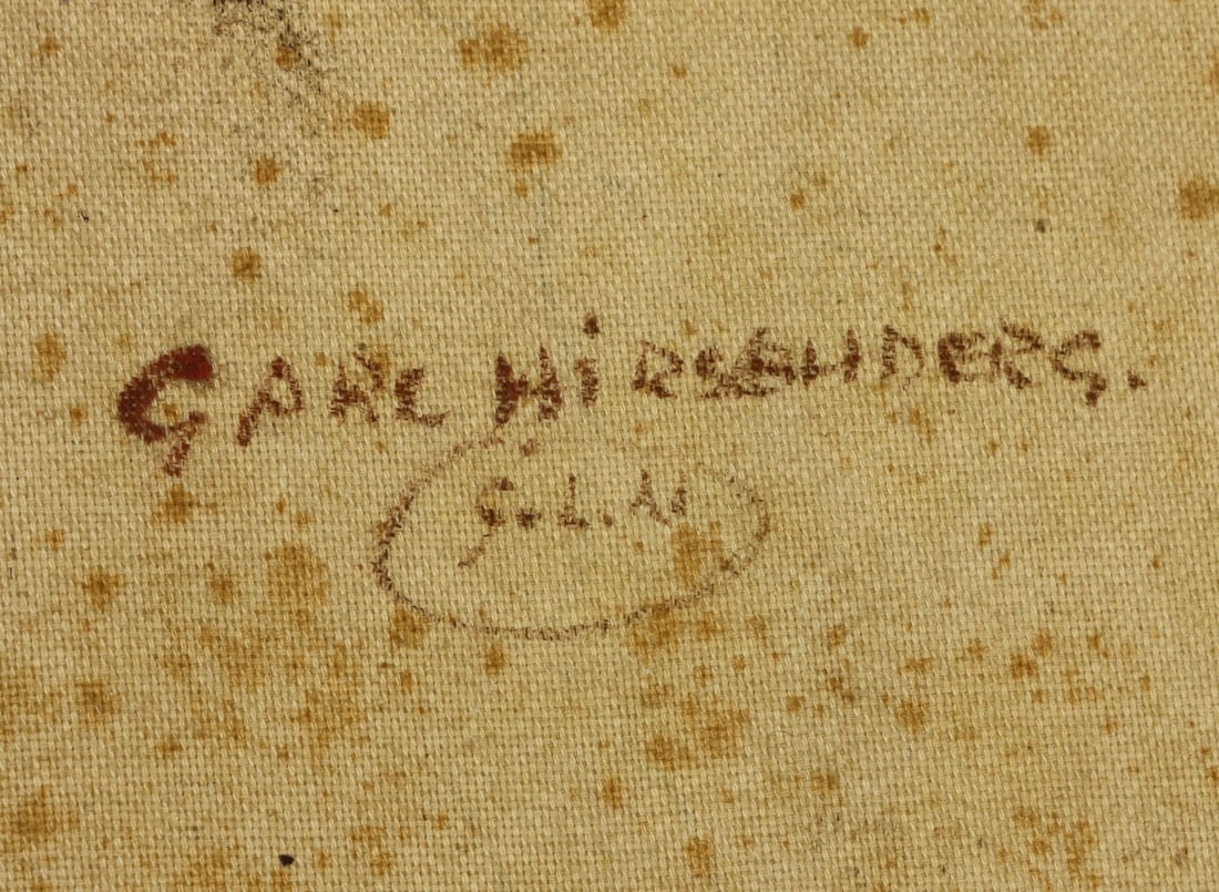 Carl Hirschberg (CT,1854-1923) oil painting antique - 4