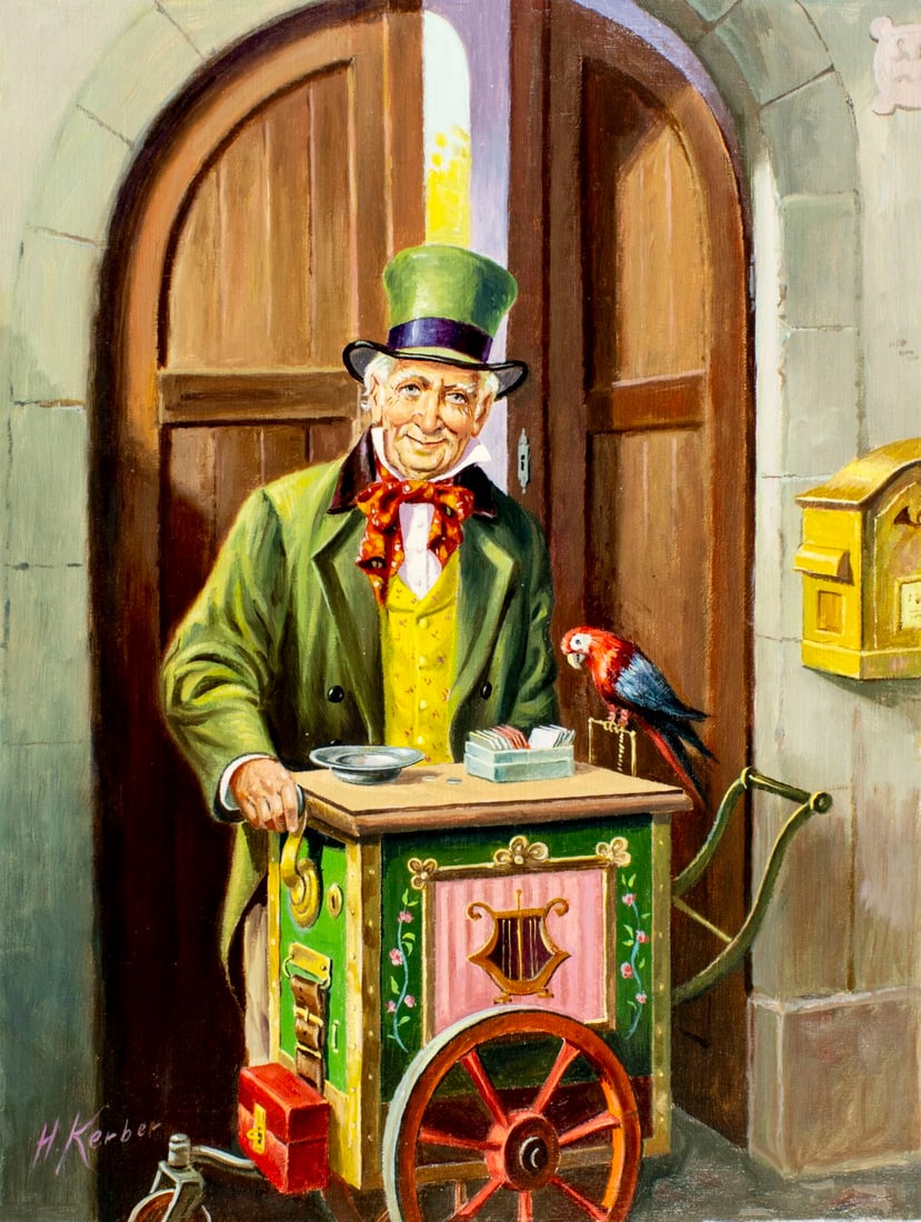 Hans Kerber (Austria,1920-?) oil painting (1 of 13)