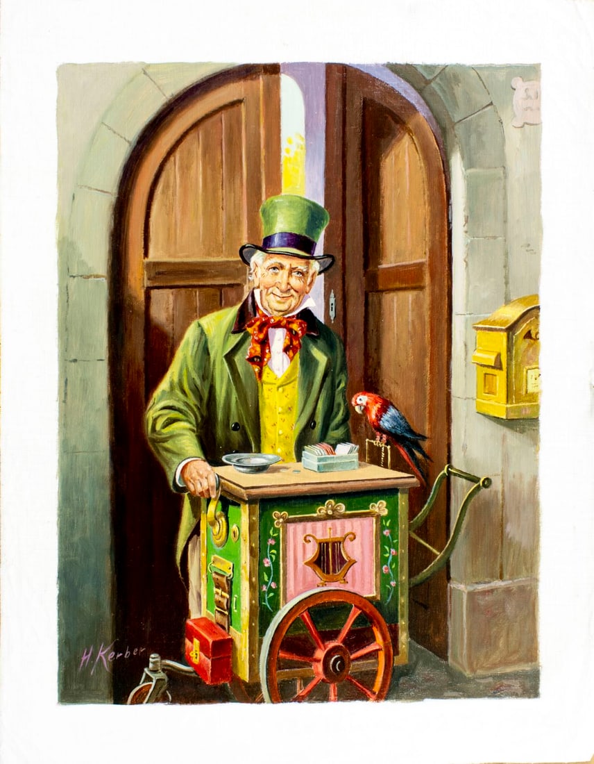 Hans Kerber (Austria,1920-?) oil painting - 3