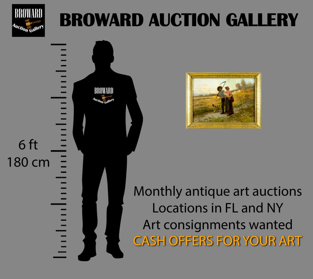 Percy Moran (NY,PA,1862-1935) oil painting antique - 2