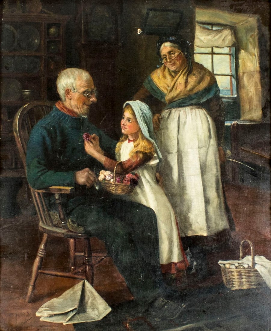 Claude Pratt (UK,1860-1935) oil painting (1 of 12)