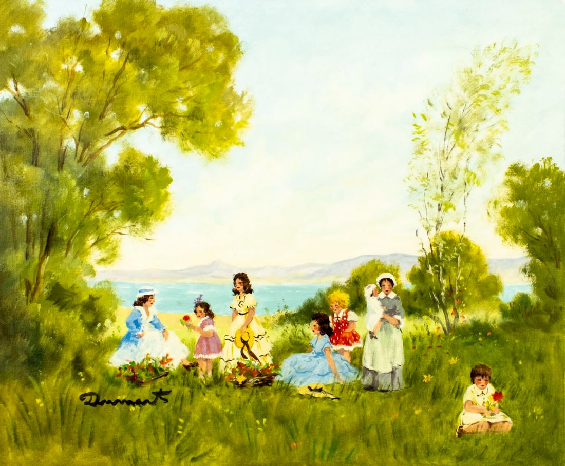 S Dumaret (France,20C) oil painting (1 of 13)