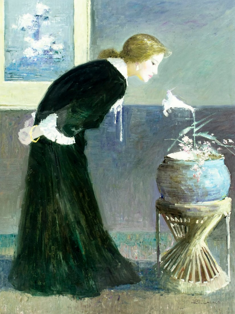 Law Kwok Leung (China,NY,CA,b 1954) oil painting (1 of 13)