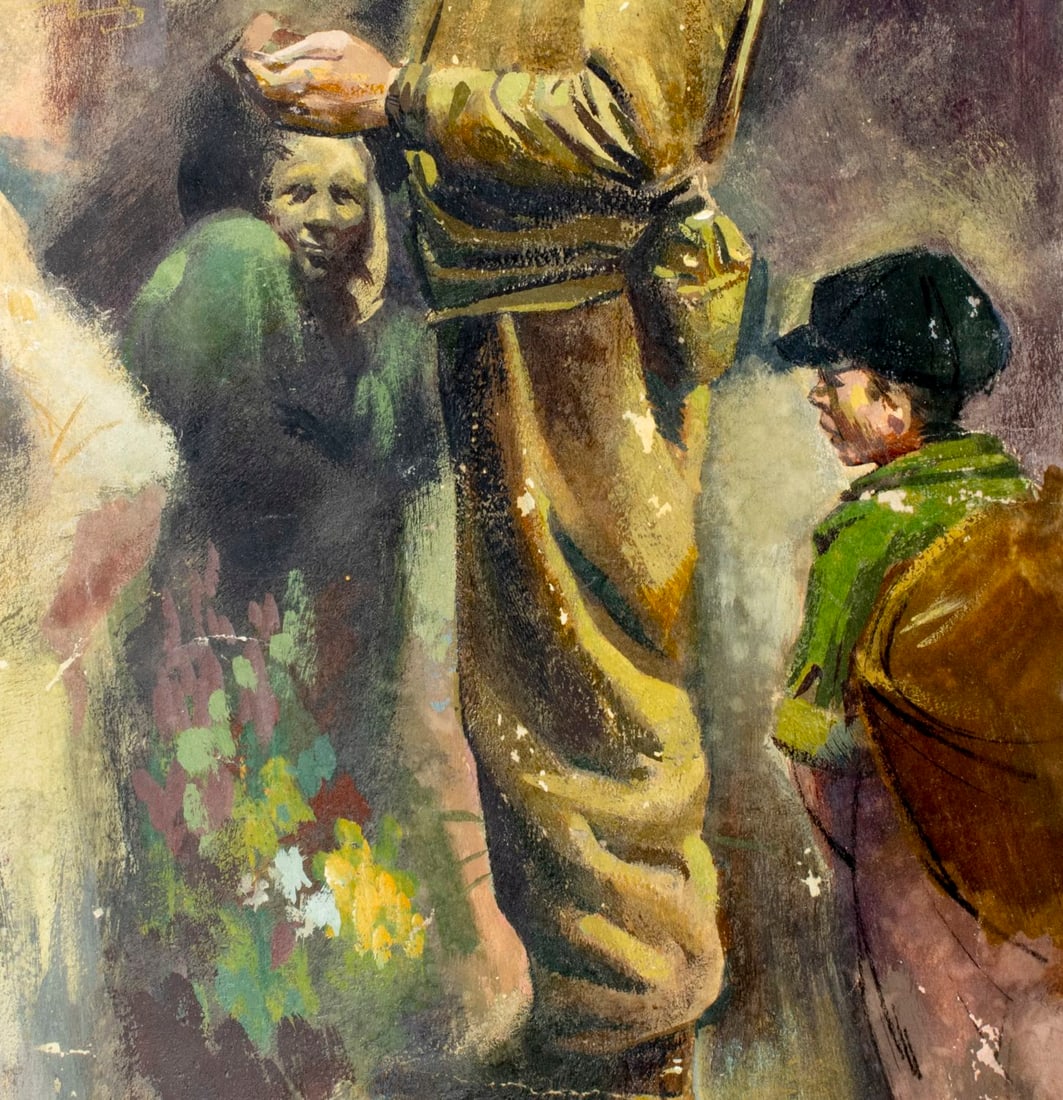 Vintage mid 20C American oil painting - 6