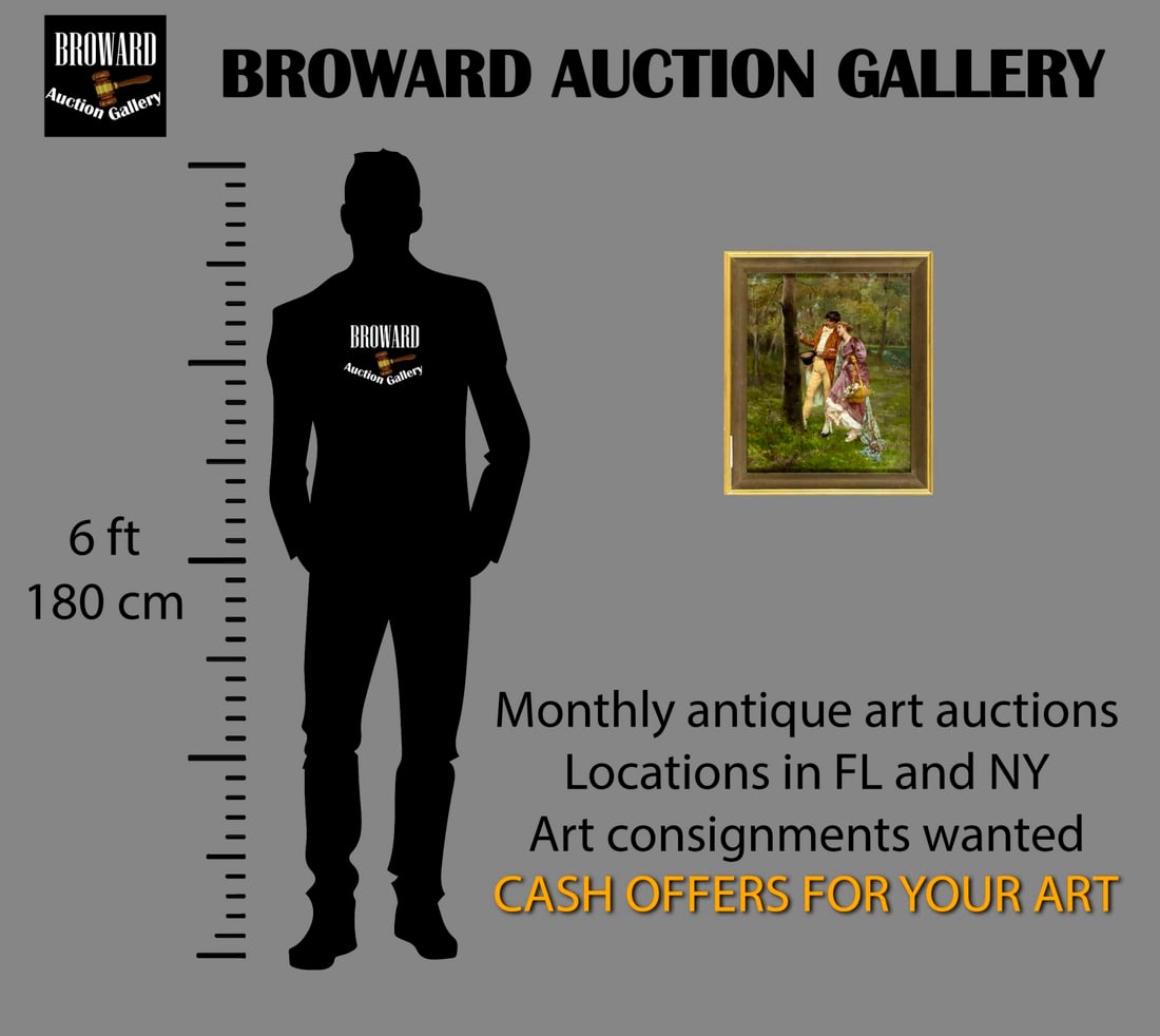 Fabio Cipolla (Italy,1852-1935) oil painting antique - 2