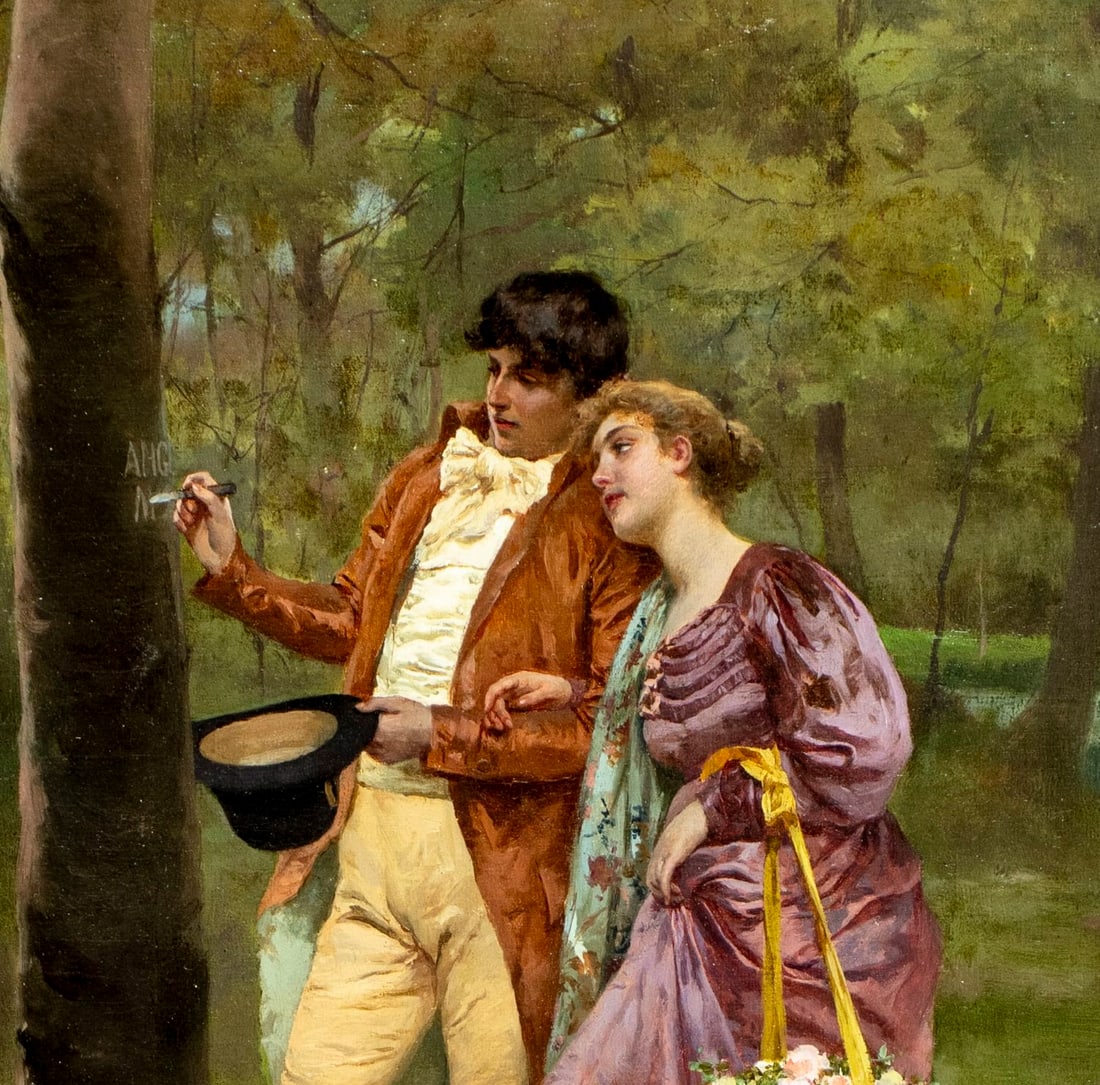 Fabio Cipolla (Italy,1852-1935) oil painting antique - 7