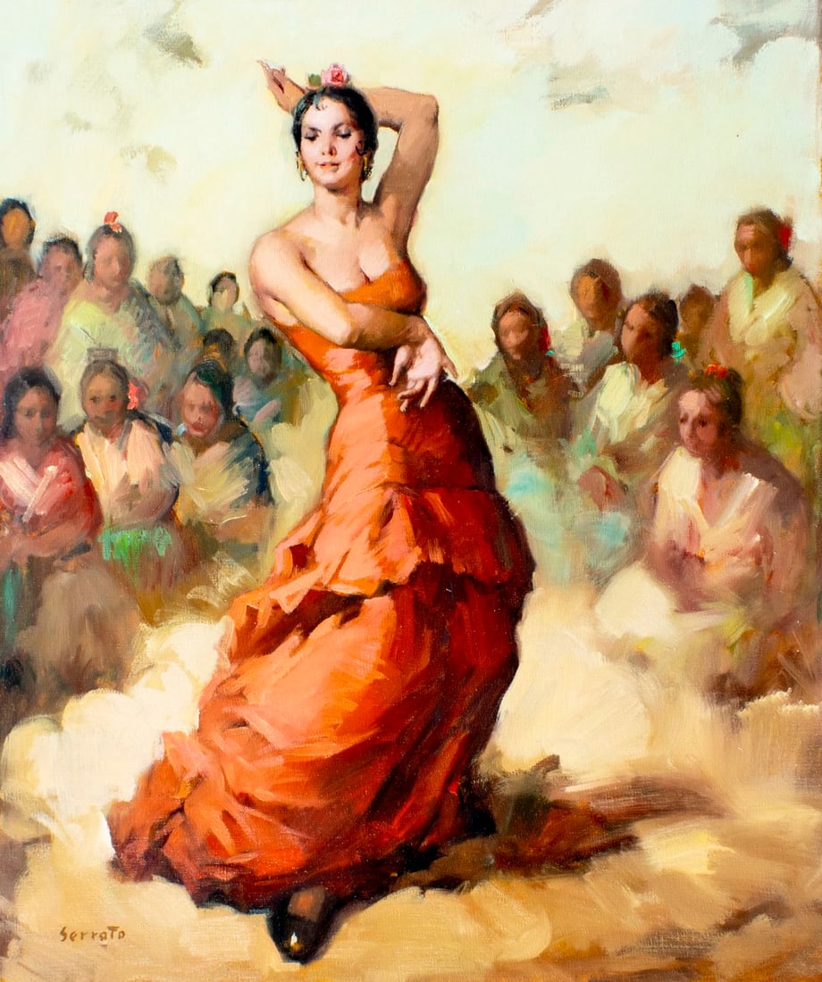 Ruggero Serrato (Italy,1898-?) oil painting (1 of 13)