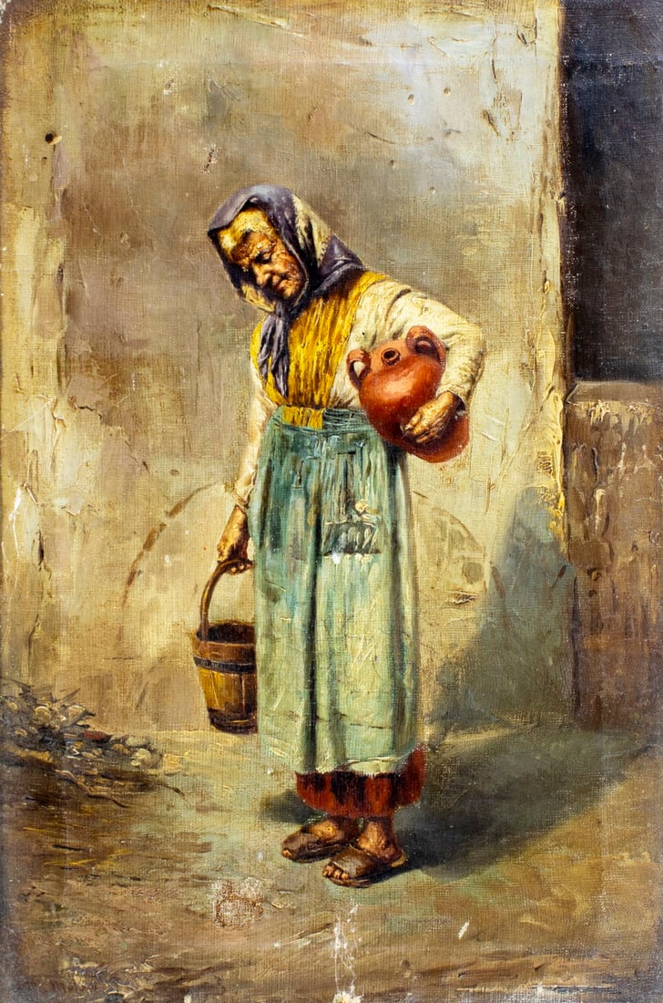 Molin (Europe,19C) oil painting antique (1 of 12)