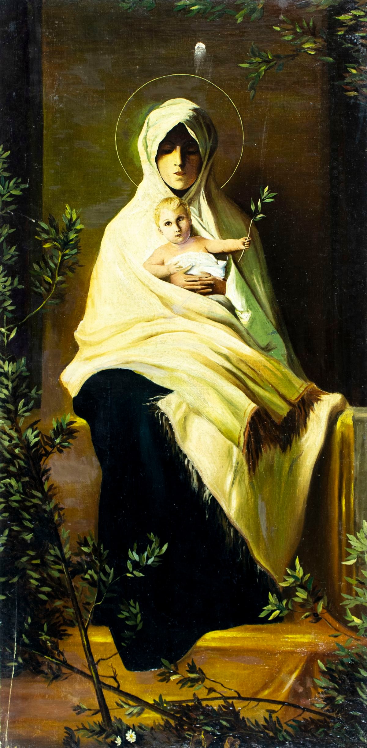 Antique 19C European oil painting AFTER Nicolo Barabino - 3