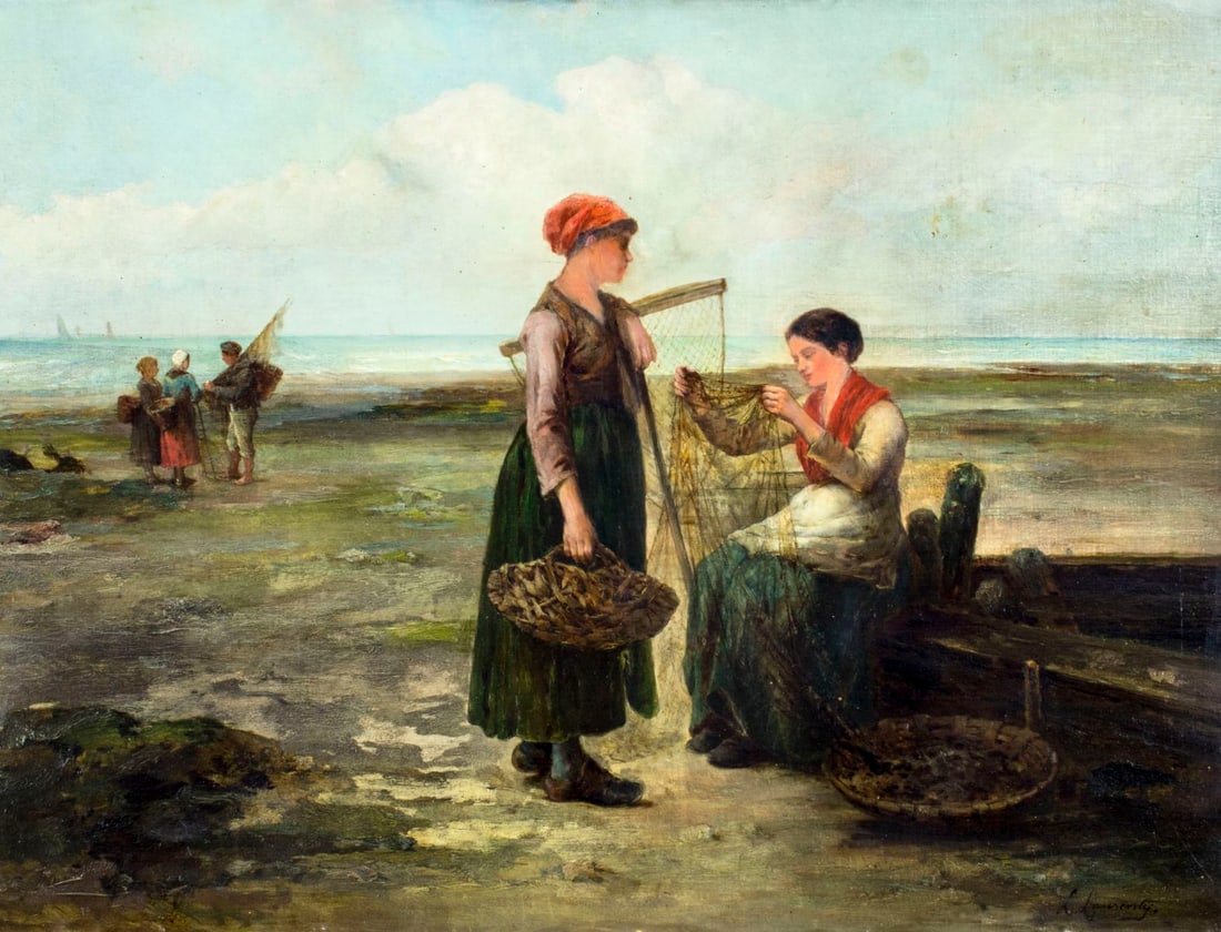 L Laurenty (France,19C) oil painting antique (1 of 15)