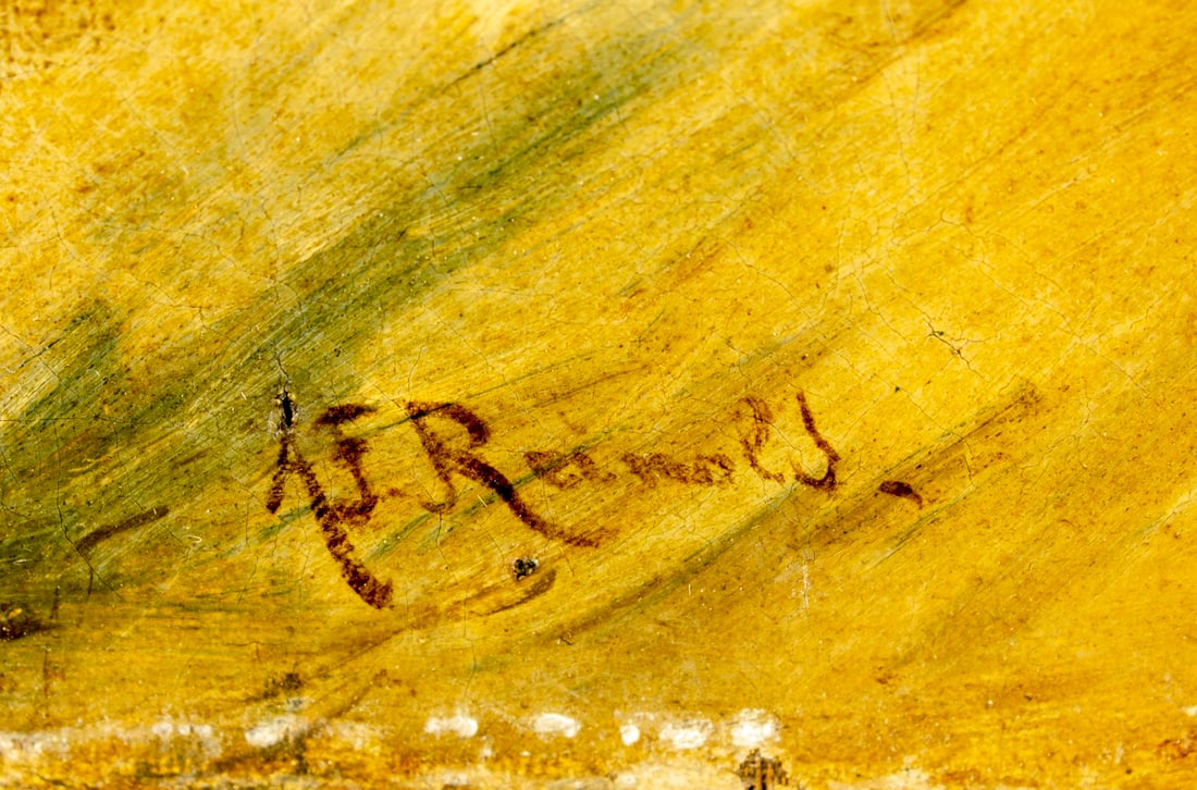 A F Reinold (US,19C) oil painting antique - 4