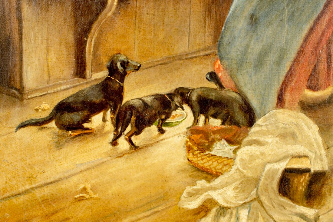 A F Reinold (US,19C) oil painting antique - 8