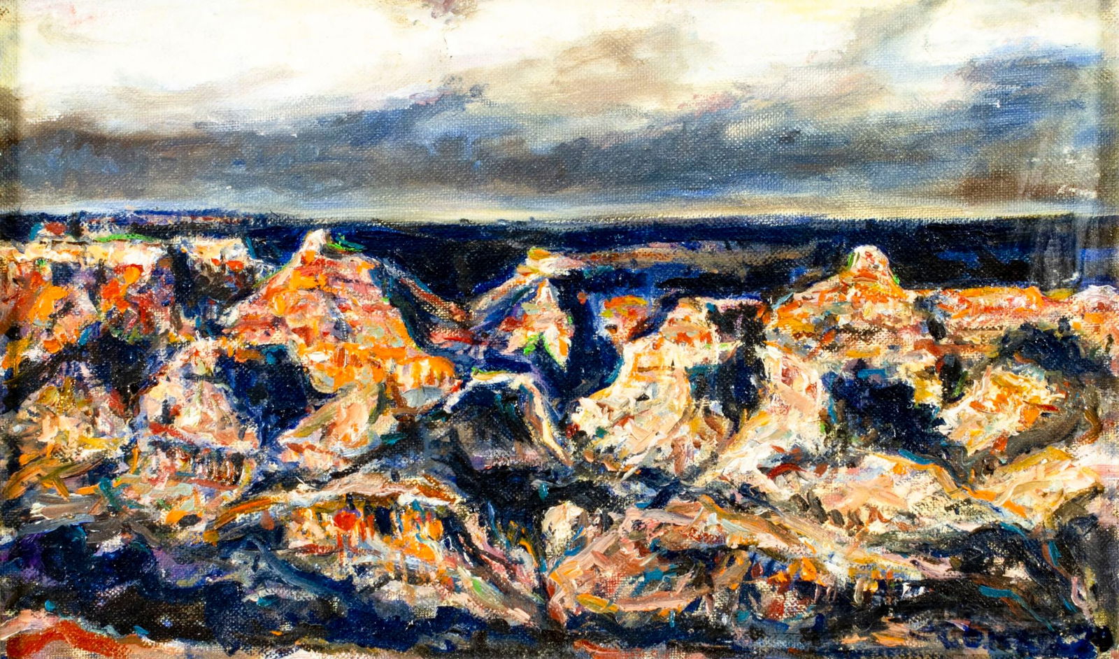 James Coker (US,mid 20C) oil painting (1 of 13)