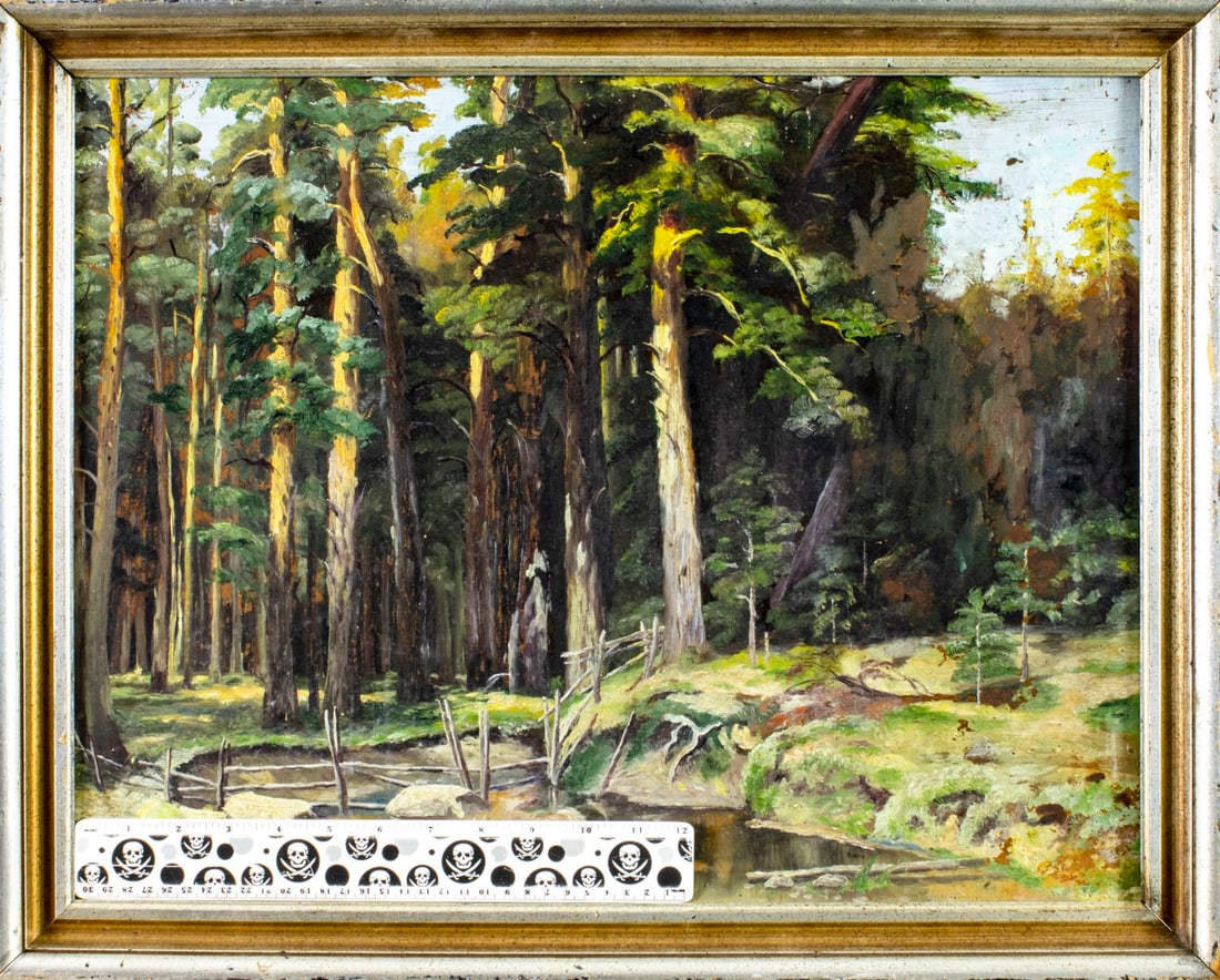 Antique early 20C American oil painting - 2