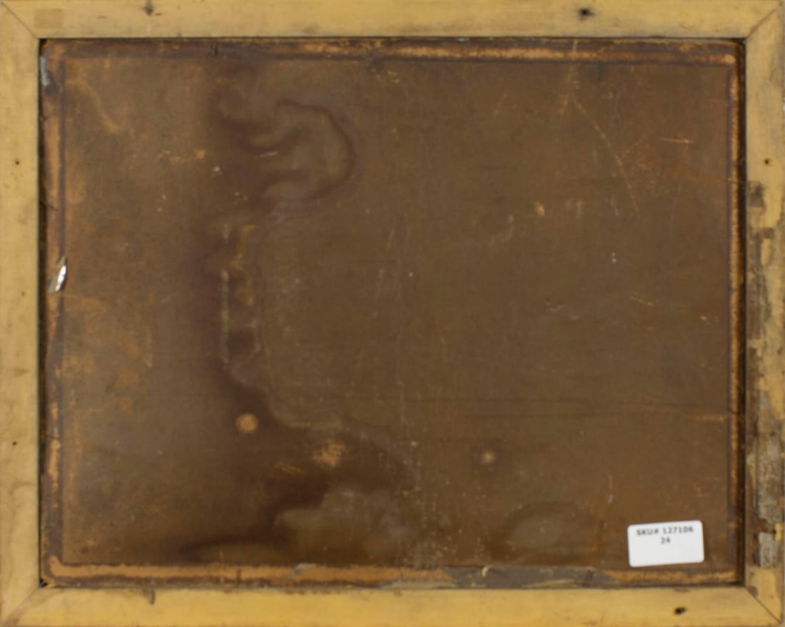 Antique early 20C American oil painting - 8